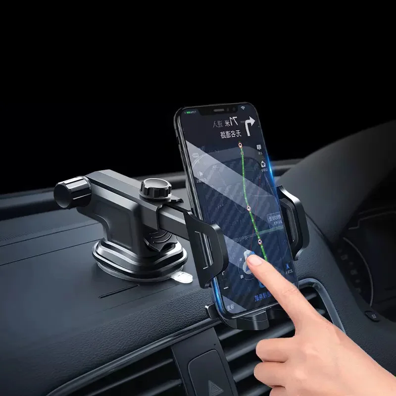 

Car Phone Holder GPS Car Accessories Suction Cup Auto Dashboard Windshield Mobile Retractable Mount support smartphone voiture