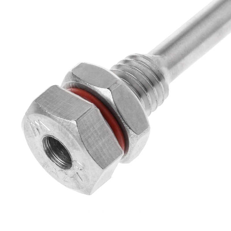 250℃ 2Mpa L35-300mm Thermowell Immersion Sleeve Pocket Stainless Steel 304 M10X1.5 Thread OD6mm For Temperature Sensor For temperature sensor