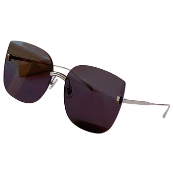

Rimless Sunglasses Women Luxury Vintage Brand Designer Sun Glasses With Original Box