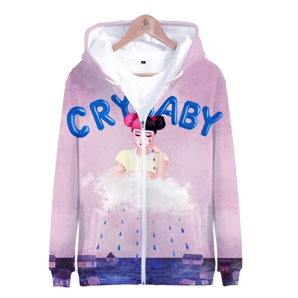 Cry Baby Melanie Martinez/толстовки на молнии модная трендовая толстовка с капюшоном