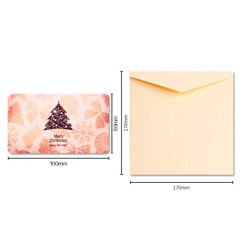  Merry Christmas 3D Popup Folding Greeting Card Holiday Invitation Cards With Postcard Envelope Chri