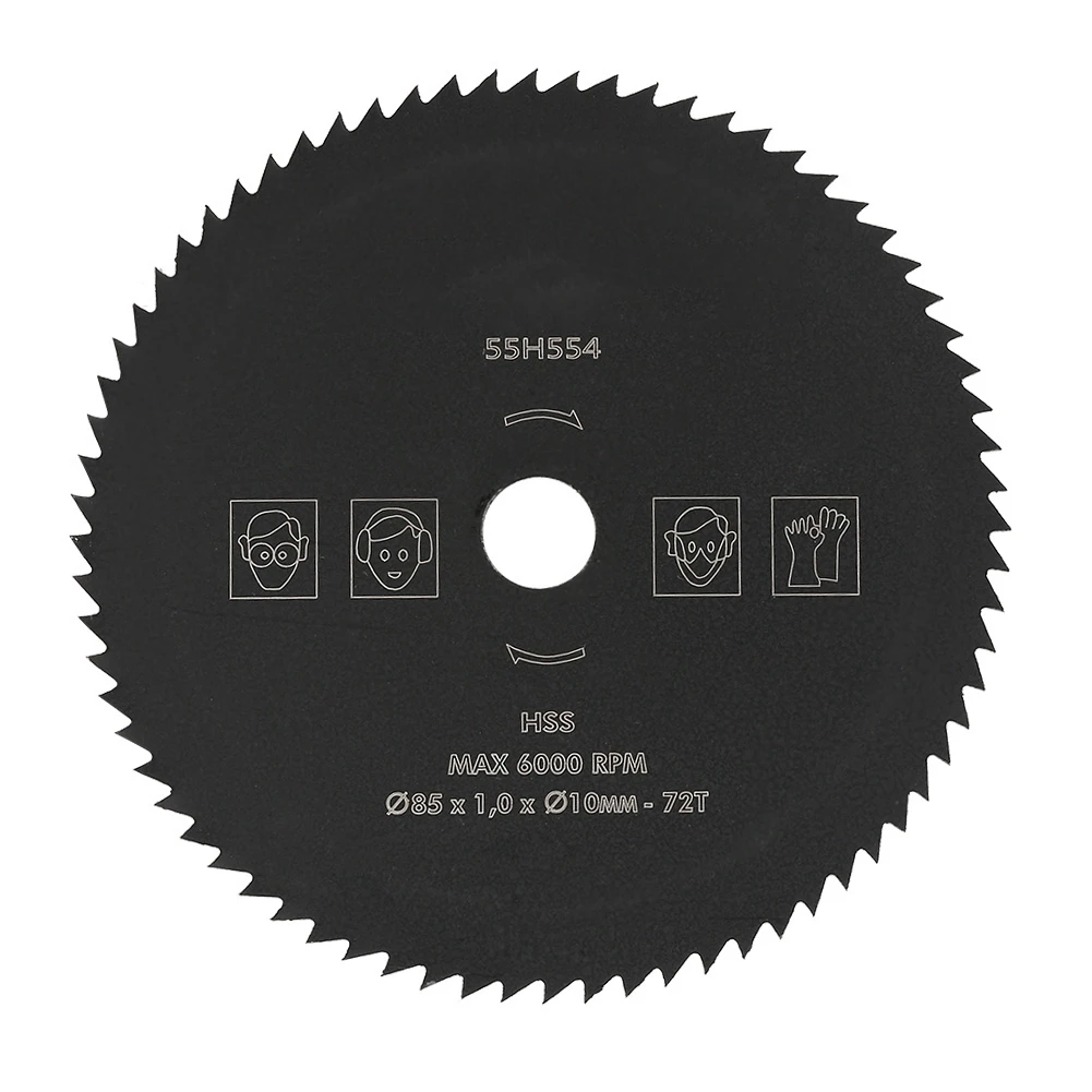 1pc 85mm*10mm 72t Circular Saw Blade Hss Cutting Disc Rotating Drilling