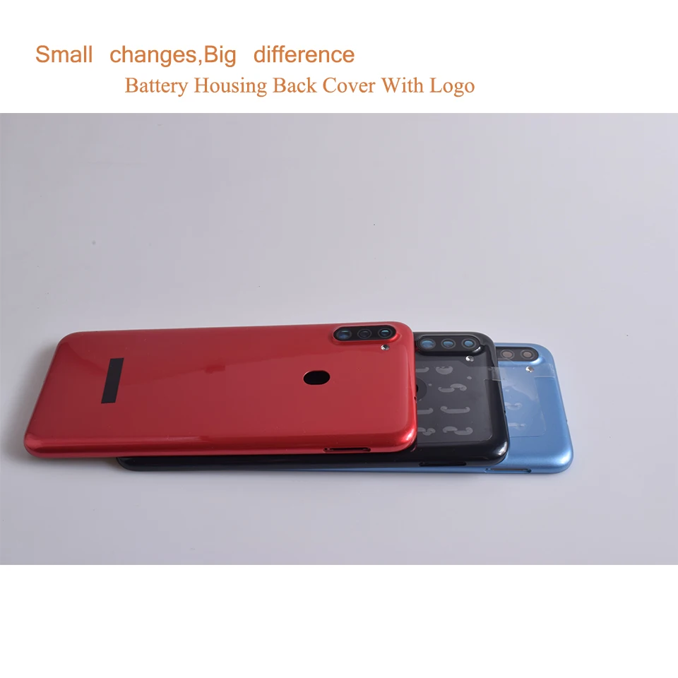 10Pcs/Lot For Samsung Galaxy A11 A115F A115F/DS Housing Back Cover Case Rear Battery Door Chassis Housing Replacement