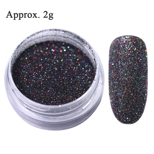 Nail Powder Glitter Sugar Sparkling Dust Hair Wool Pigment Shinning Nail Art Decoration Tips Gradient Crhome