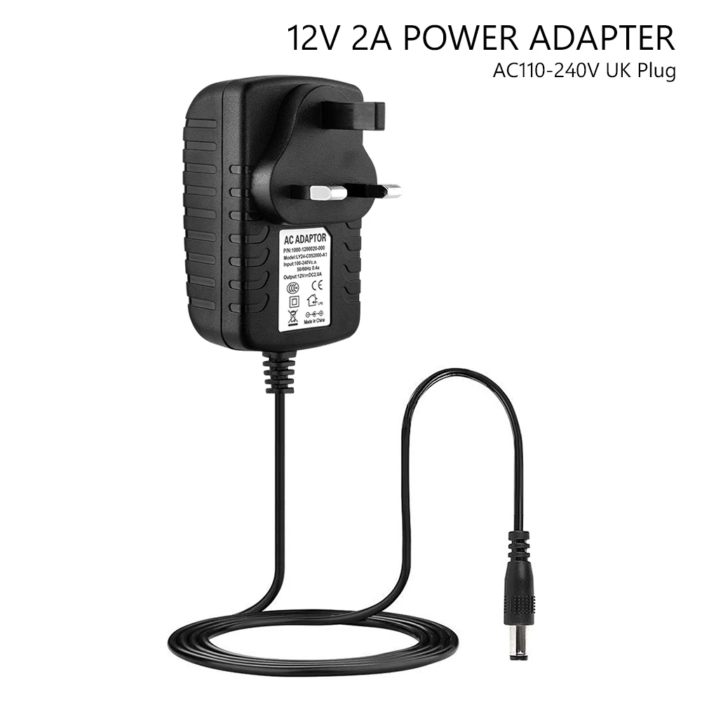 Адаптер питания AC 100 V-240 V к DC 12V 2A для 3528 5050 светодиодный светильник