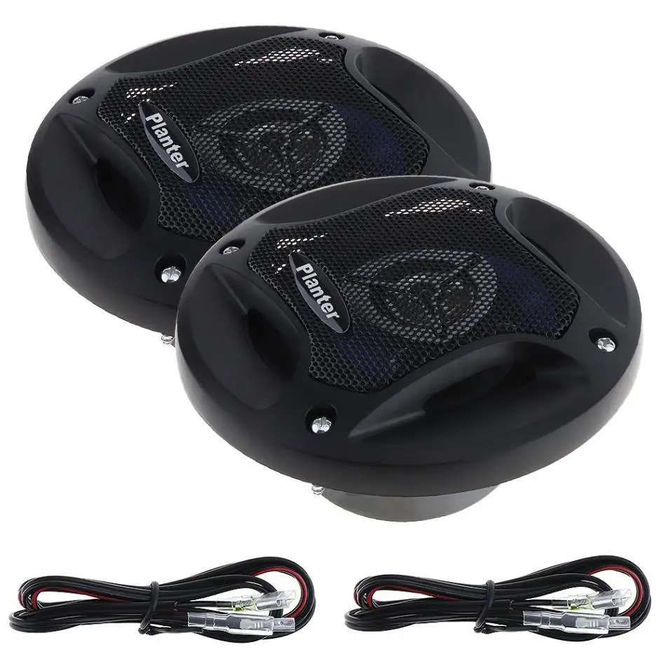 2 шт. 4 дюйма 12V 280W черный Универсальный обоих концах для подключения внешних устройств к автомобильной рог с коаксиальным Тип и полный частота пульт дистанционного управления для большинства автомобилей