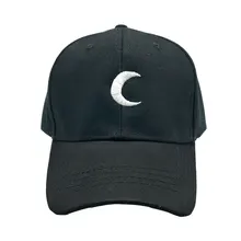 Бейсболка с вышивкой в виде Луны, кепка для отдыха на открытом воздухе, кепка для рыбалки, регулируемая хлопковая кепка для папы