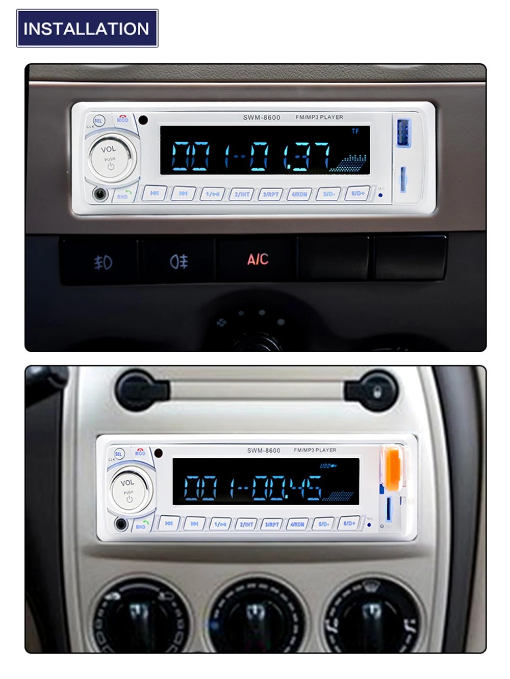 Автомобильный MP3 карта Bluetooth MP3 Цифровой усилитель автомобильный MP3-плеер u диск радио