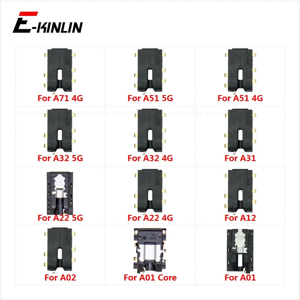 

Headphone Jack Audio Flex Port Connector For Samsung Galaxy A01 Core A31 A51 A71 A02 A12 A22 A32 4G 5G Ear Earphone Repair Parts