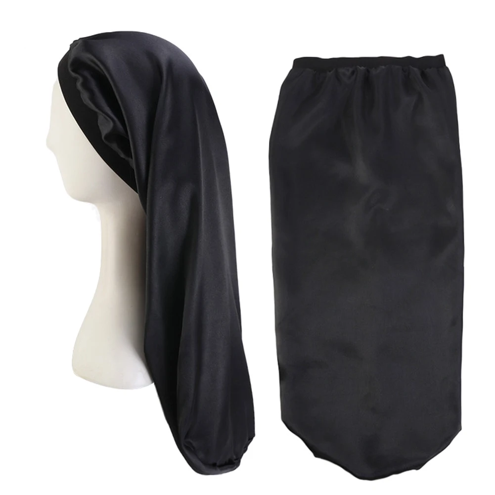 Jual Satin Sleep Cap For Long Hair Silk 
