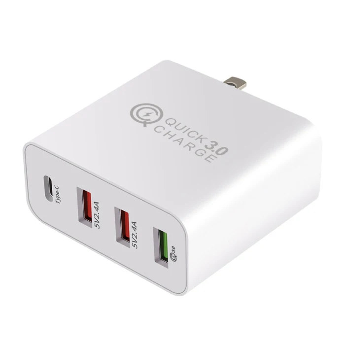 4-Порты и разъёмы USB Зарядное устройство адаптер быстрой зарядки QC3.0 для путешествий на мобильный телефон для быстрого настенного Зарядное устройство DQ при падении