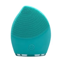 3 цвета зарядная модель Третий механизм Регулируемая Очищающая щетка для лица Силиконовый Очищающий Инструмент Вибрация для очистки пор