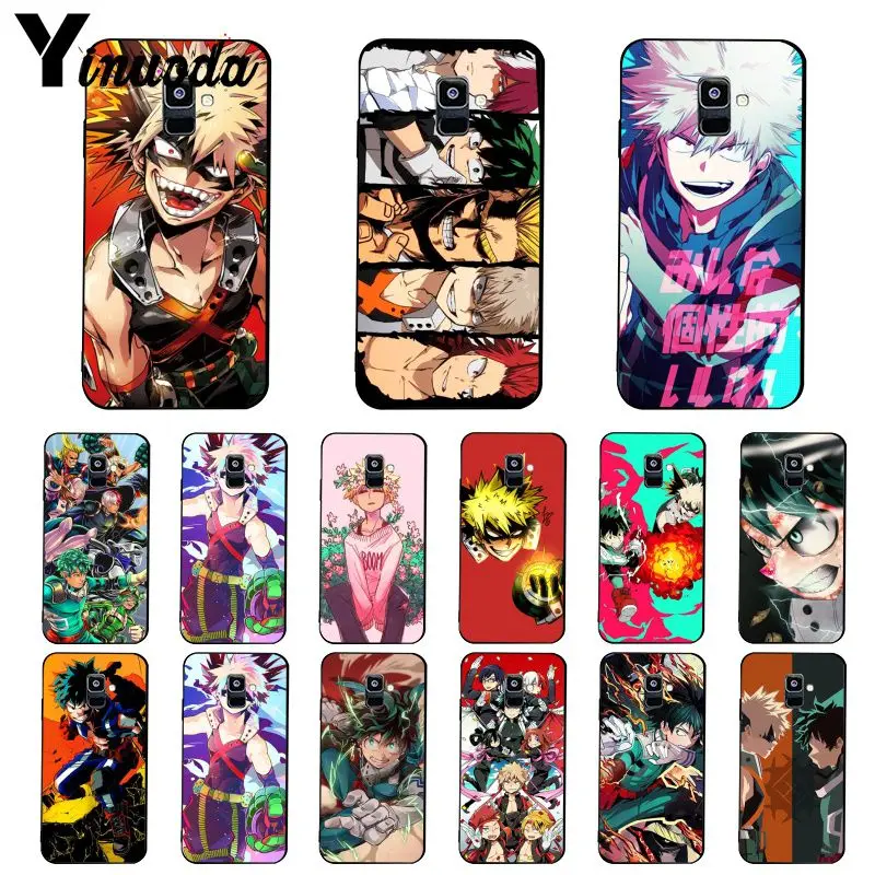Yinuoda аниме Моя геройская Академия deku и bakugou чехол для телефона Samsung Galaxy A7 A50 A70 A20 A30