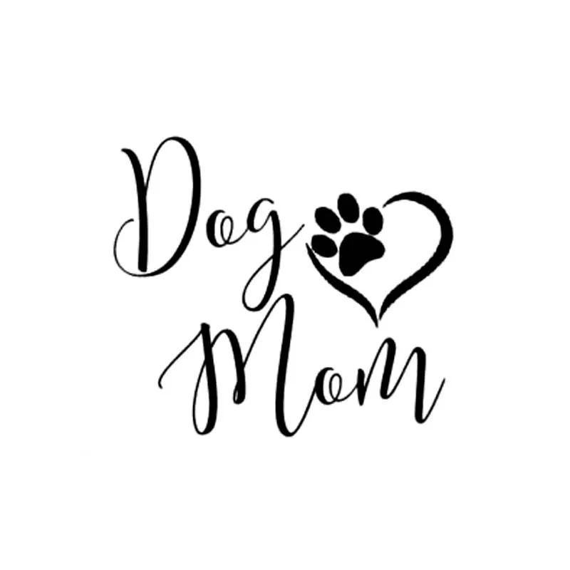 

Personality Car Sticker Dog Mom Sweet Footprints Vinyl Waterproof Motorcycle Decals Bumper Windshield Accessories Pvc14cm X 13cm