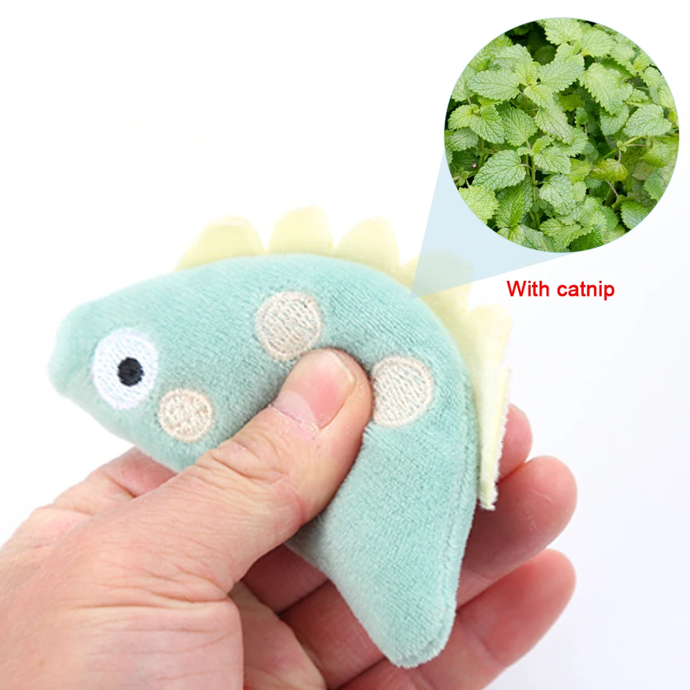 Mini Cat Grinding Catnip Toy Funny Interactive Plush Cat Teeth Toys Pet Kitten Chewing Toy Claws Thumb Bite Cat Mint