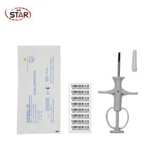 20 шт 2,12*12 мм rfid шприц для животных микрочип инжектор 134,2 кГц шприцы для животных ISO чип для животных EM4305 шприц для животных