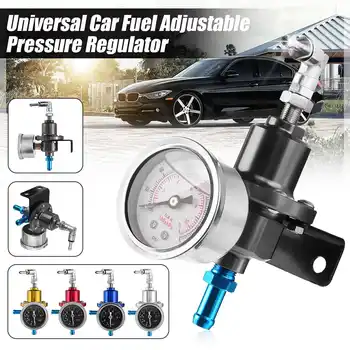 

Universal Car Adjustable Fuel Pressure Regulator With Gauge Kit Aluminum Red/Blue/Gold/Silver/Black/Titanium