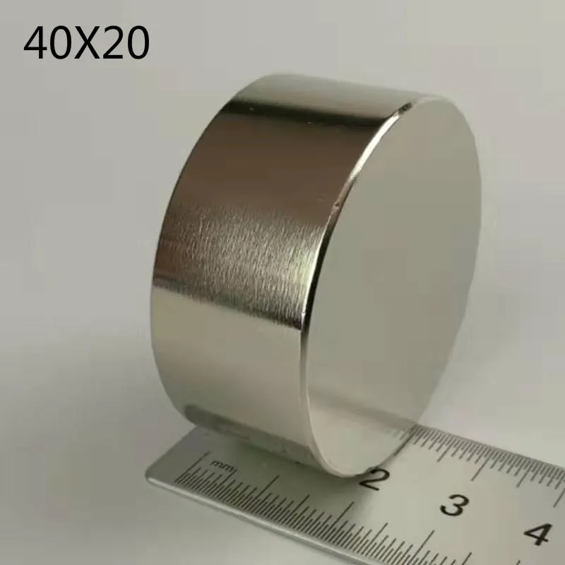 

D40X20mm Neodymium Magnet Iman Strong Powerful Round Magnets Rare Earth Imanes Strongest Magnetic Slow Down Water Gas Meter