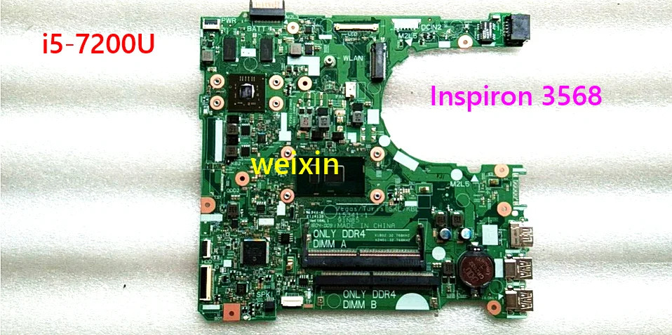 Оригинальная деталь 0GV5TG GV5TG CN-0GV5TG 15341-1 91N85 DDR4 материнская плата для ноутбука Dell
