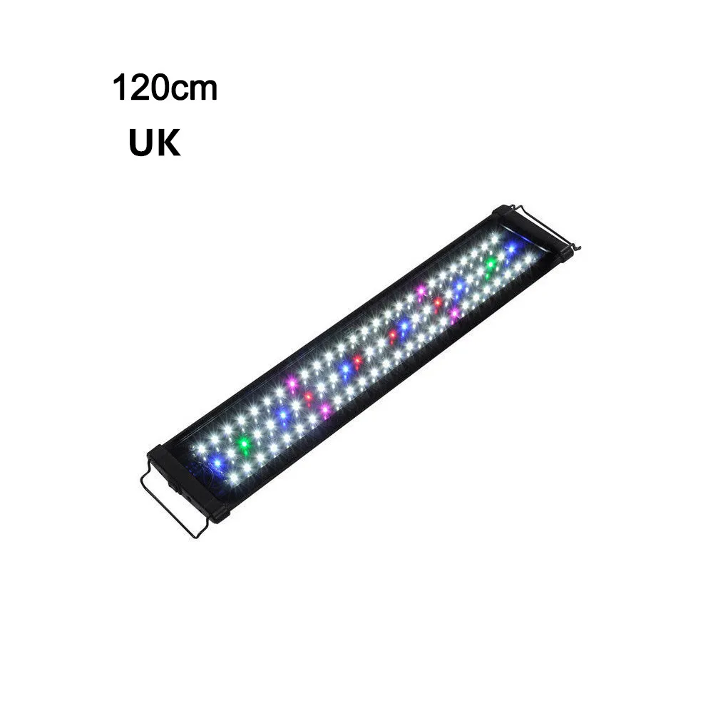 30/45/60/90/120 см светодиодный водонепроницаемый светильник для аквариума, полный спектр для пресноводных аквариумов, растений, морских подводных ламп, вилка стандарта Великобритании и ЕС - Цвет: 120cm   UK plug