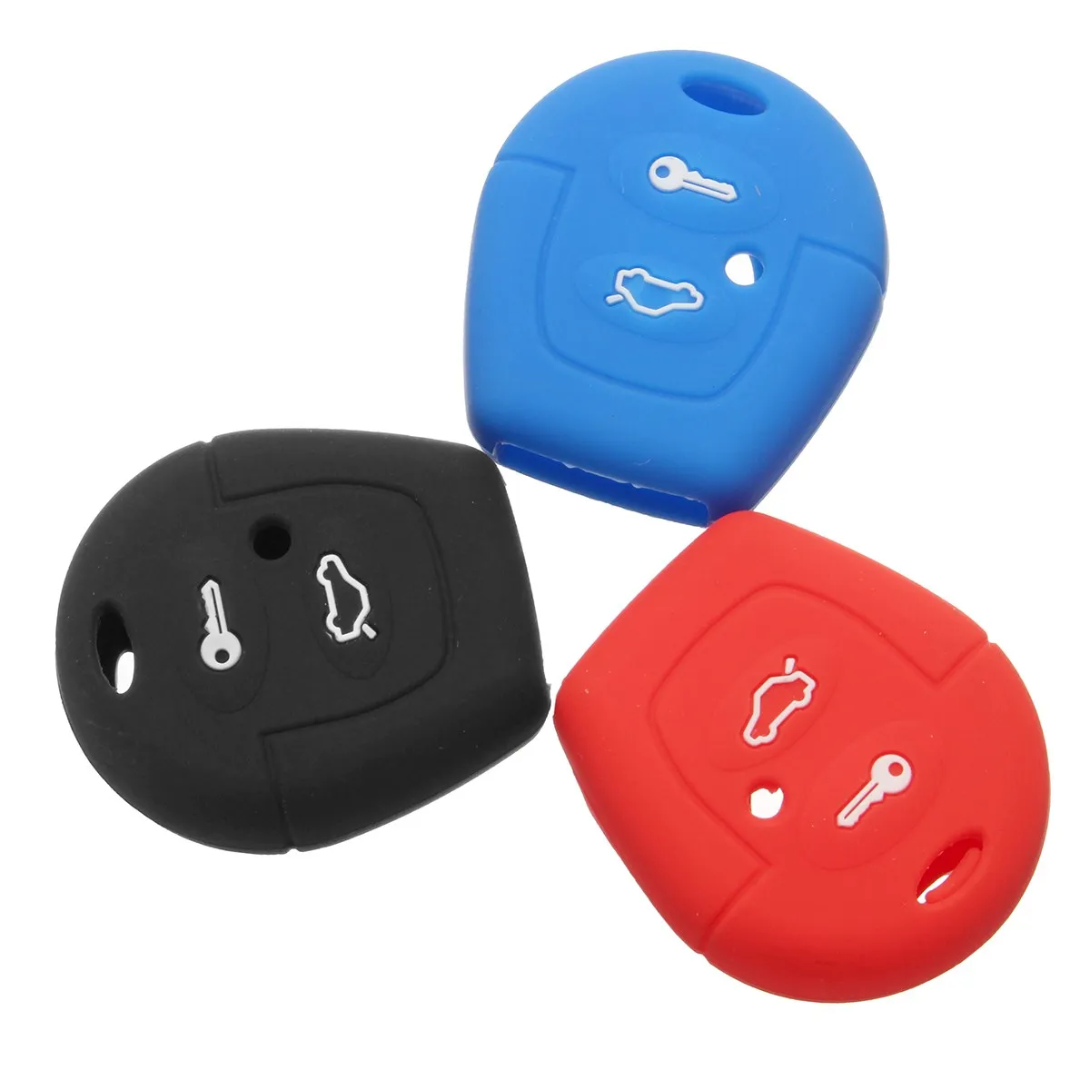 Новый силиконовый чехол для ключей с 2 кнопками VW POLO GOLF PASSAT BORA SHARAN/SKODA OCTAVIA FABIA SEAT