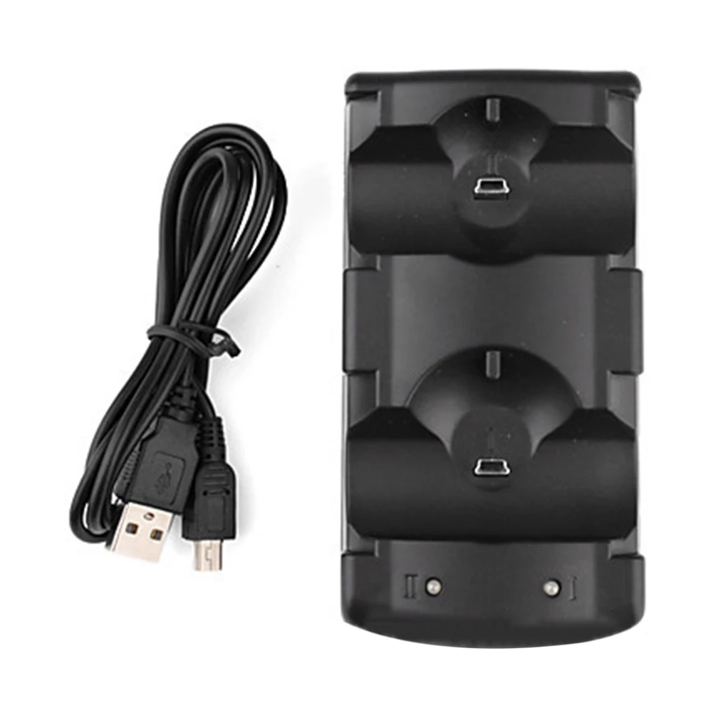 

New Dual Handle Charger Dual USB Charging Powered Dock Charger for PlayStation 3 for Sony for PS3 Controller & Move Navigation