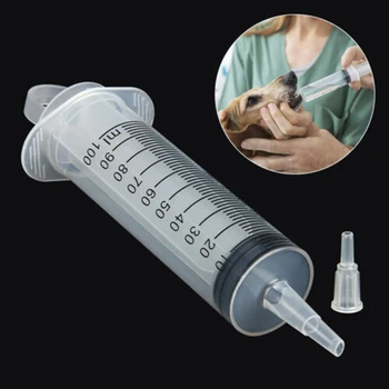 

100/150/200ml Disposable Large Injection Syringe Plastic Needleless Measuring Nutrients Syringe Sterile Pet Feeder Syringe