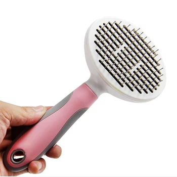 

Pet Comb Self Cleaning Brush Professional Grooming Brush For Dogs And Cats Quick Clean Short and Medium Hair Removal Accessories