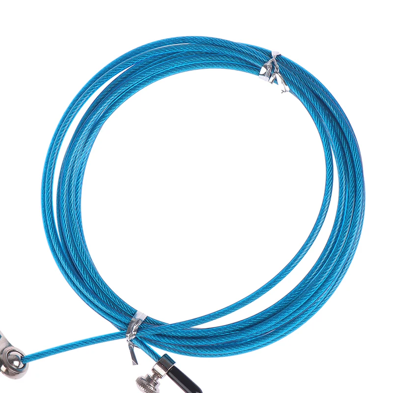 1 Pcs Adjustable Jumping Rope Aluminum Alloy Handle Wire Rope Skipping Training