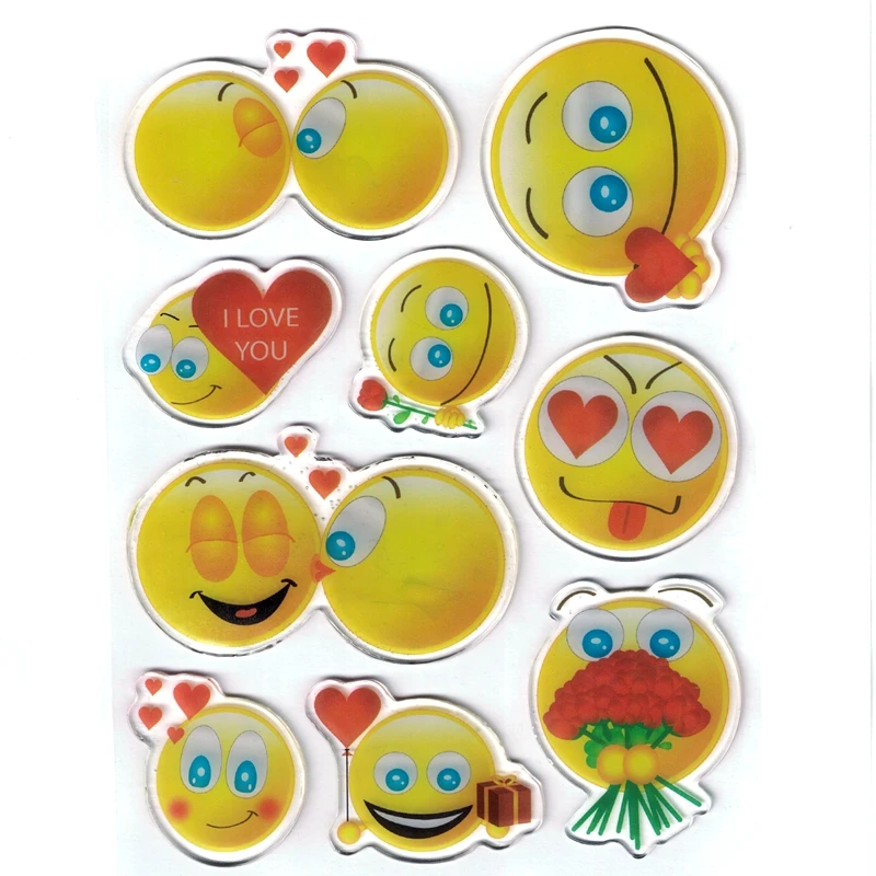 Прекрасные ПВХ хрустальные наклейки из желе декоративные Мультяшные мягкие наклейки DIY детские игрушки украшающие картины для мальчиков и девочек награда