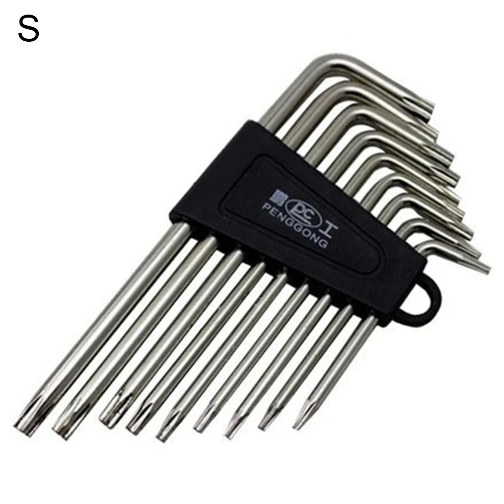 9 шт PengGong Torx l образный шестигранный ключ прочный гаечный для ремонта велосипеда