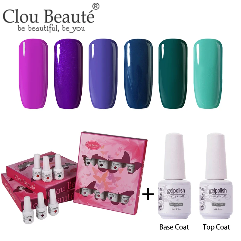 ZH28 Clou Beaute 8 шт./компл. Гель-лак для ногтей гибрид Лаки грунтовка лаки для ногтей Маникюр 8 мл Гель-лак для ногтей УФ лак - Цвет: ZH28