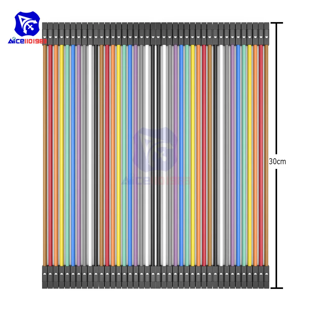 Diymore 40 Pin Dupont Line 10 см/20 см/30 см мужской/женский-Женский Соединительный провод Dupont кабель для Arduino