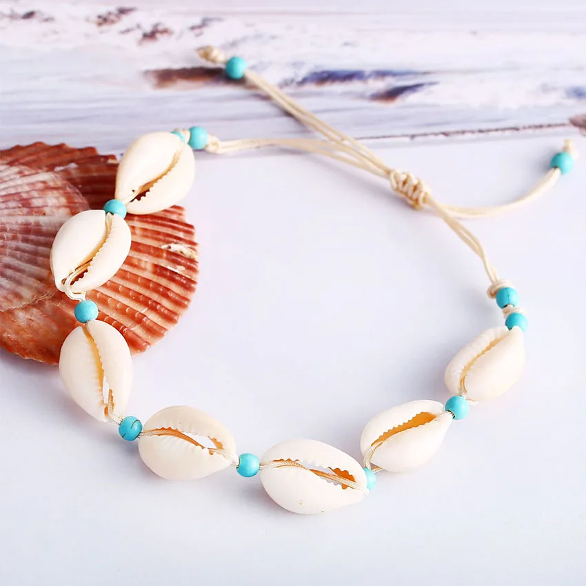 

Bobo Shell Anklet Ankle Bracelet cheville Stone Leg Braclet Anklets For Women tobillera Foot Jewelry enkelbandje