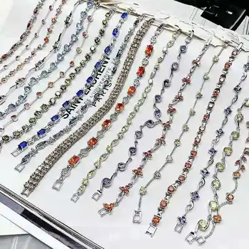 

30 Pcs/lot fashion women cool design crystal style bracelet wholesale luxury crystal women wedding bracelet lot 200801-29