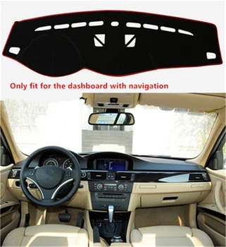

SJ Non-Slip Car Inner Auto Dashboard Cover Dashmat Pad Carpet Sun Shade For BMW 3 Series With Navigation 2005 2006 07 08 09-2012