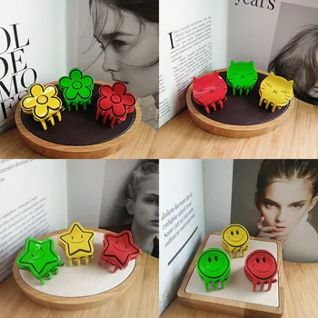 

2020 New Mini Size Hair Claws Acetate Flower Star Cat Face Elegant Cartoon Hair Clips Claws For Women Girls Hair Acceessories