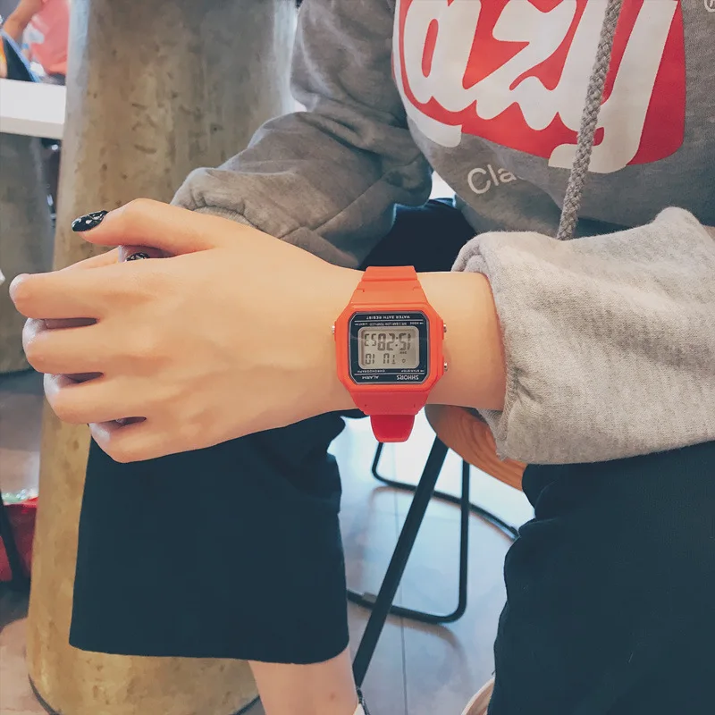 

Losida Resin Hot Resistant Lover Watch LED Digital Couple Clocks Calendar Alarm Chronograph Boy Girl Outdoor Sport Wristwatches