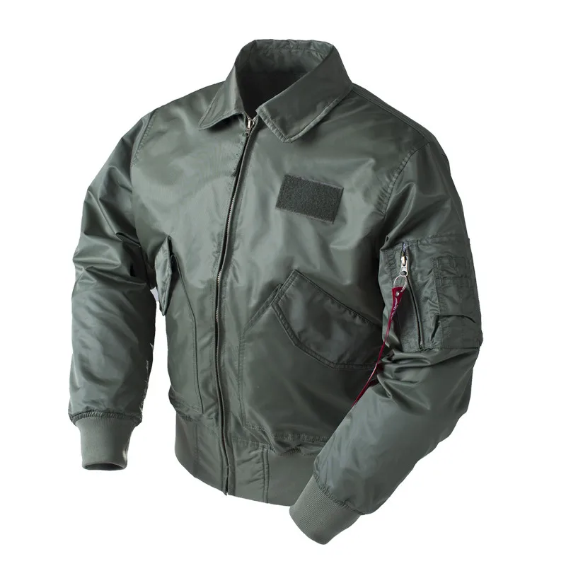 

2019 dropship tactical army military CWU/45P Bomber Jacket Men Flight baseball top gun black b3 airforce pilot flight harrington