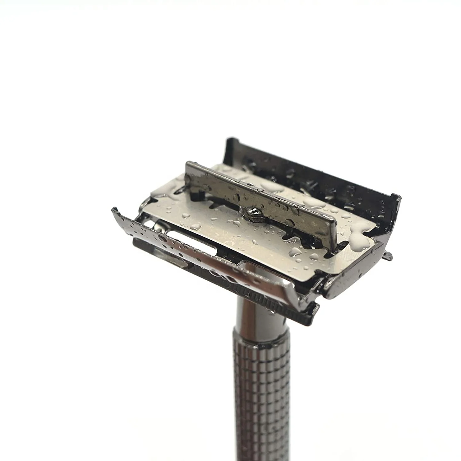 Long Handle Metal Butterfly Razor with 10 Blades