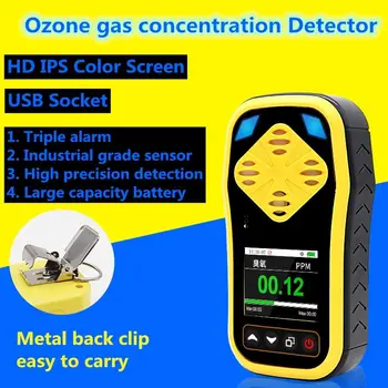 

Ozone Detector Ozone O3 Meter Accurate Gas Leak Concentration Detector Portable Analyzer Monitor Alarm Professional USB