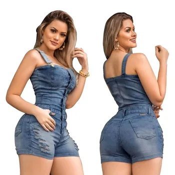 

Blue Jumpsuit Skinny Bodysuits Fashion Solid Romper Jumpsuits for Women Pockets Sexy Women Club Bodysuits Broadcloth Casual