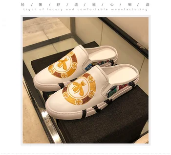 

H0512 original quality luxury Men's slippers famous brands High Quality New style fashionable man slippers