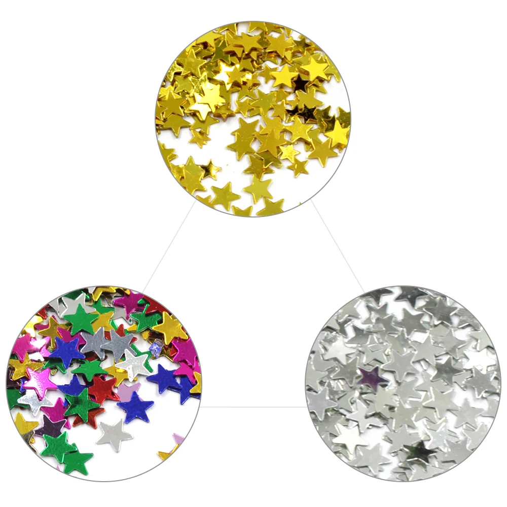 FESTNIGHT Stars Confetti Sprinkles Birthday Party Wedding Decoration DIY Sparkle Multicolor Silver Gold Supply | Дом и сад