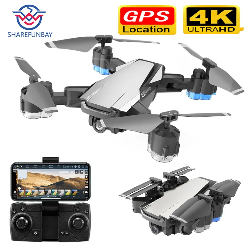 $58.92 Drone gps HD 4K 1080P 5G WIFI video transmission height keep flying for minutes drone with camer