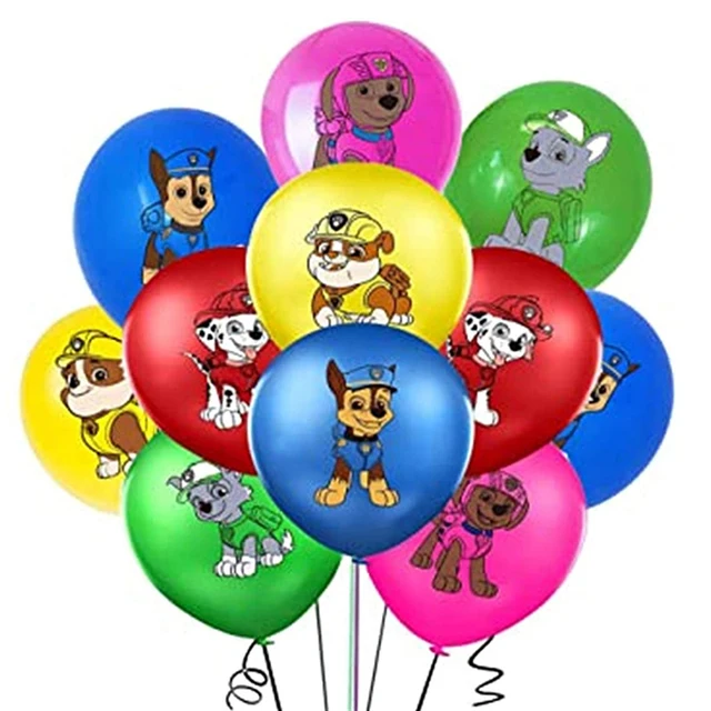 Paw Patrol Birthday Party Balloons Toy Birthday Banner For Kids Boys Girls Party Decoration Paper Cup Plate Tableware Supplies 10PCS