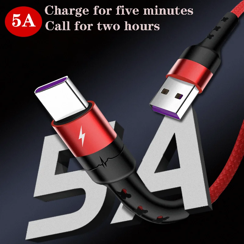 1 м 2 м 3MUSB C кабель 5A Supercharge usb type C кабель для huawei mate 30 Pro P20 Быстрая зарядка быстрое зарядное устройство кабель для передачи данных USB C шнур