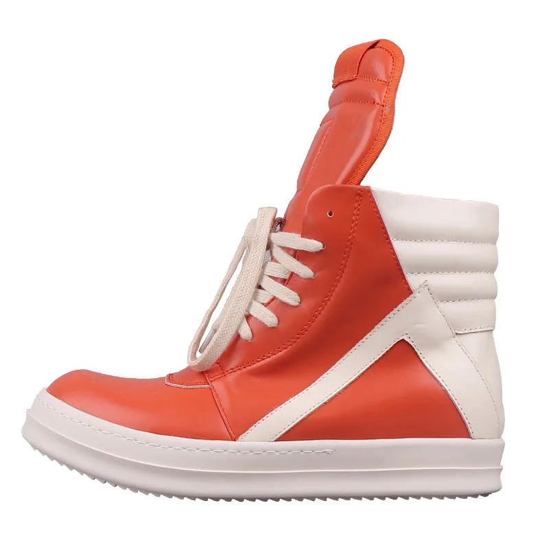 

New Season Man High-top Geobasket High-top Sneakers Hip Hop Fashion Genuine Leather Punk Kanye West Shoes