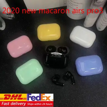 

dhl 20/50/100/200pcs Macaron AirsPro 3 TWS 1: 1 Wireless Headphones Bluetooth Earphone In-ear Stereo Earbuds Headset
