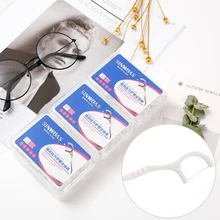 50 шт. зубочистки с нитью зубы Зубочистки чистка зубов Уход за полостью рта K1063 E